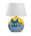 LAMPE L BURCH JAUNE H.46CM