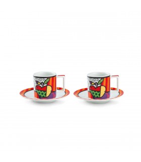 SET 2 TASSES EXPRESSO BRITTO APPLE 90 ML