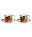 SET 2 TASSES CAPPUCCINO BRITTO HEART 220 ML