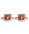 SET 2 TASSES CAPPUCCINO BRITTO APPLE 220 ML