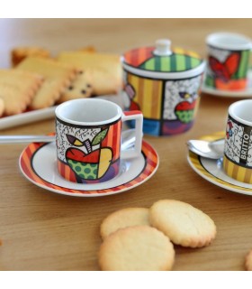 SET 2 TASSES EXPRESSO BRITTO APPLE 90 ML