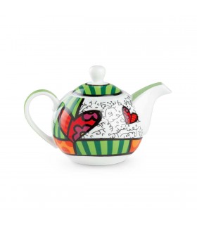 SET THEIERE + TASSE CAPPUCCINO + PLAT. BRITTO HEART