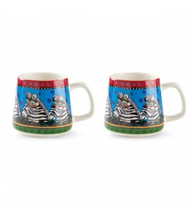 MUG L.BURCH JUNGLE BLEU CLAIR 360ML SET DE 2