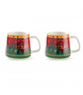 MUG L.BURCH JUNGLE ROUGE 360ML SET DE 2