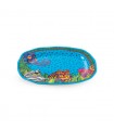 PLATEAU MELAMINE L.BURCH JUNGLE BLEU 31X25