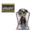 SET 3 FOULARDS L.BURCH JUNGLE NOIR 180X110CM