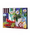 TABLEAU FLEURS ET FRUITS 100X80