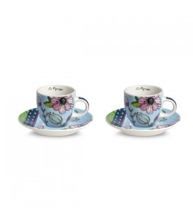 TASSE CAFE PUPAZZE BLEU CIEL 100ML SET DE 2