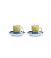 TASSE CAFE LE CASETTE BLEU 100ML SET DE 2