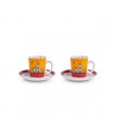 TASSE CAFE LE CASETTE ROUGE 100ML SET DE 2