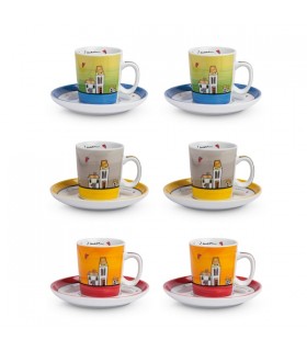 TASSE CAFE LE CASETTE 100ML SET DE 6 ASS