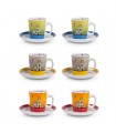 TASSE CAFE LE CASETTE 100ML SET DE 6 ASS