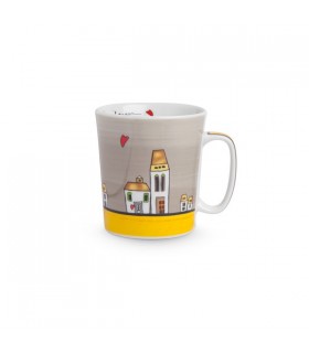 MUG LE CASETTE JAUNE 430ML C2