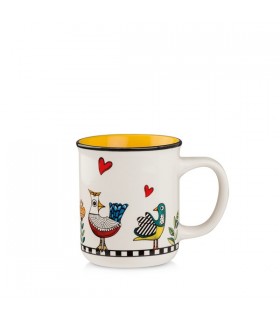 MUG COCORICO JAUNE 380ML C2