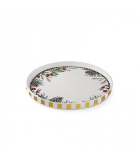 PLAT NOËL PORCELAINE DIAM 20CM C2