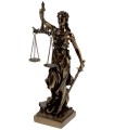 LA JUSTICE COULEUR BRONZE H.33CM