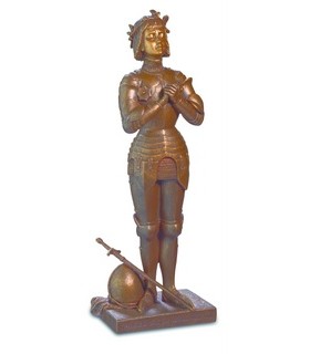 JEANNE D'ARC COULEUR BRONZE 23X7.5X6CM