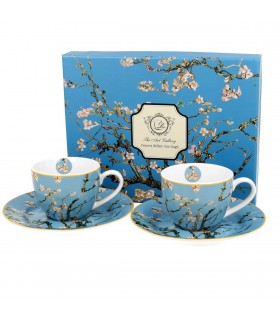 SET 2 TASSES EXPRESSO VAN GOGH ALMOND BLOSSOM 100ML