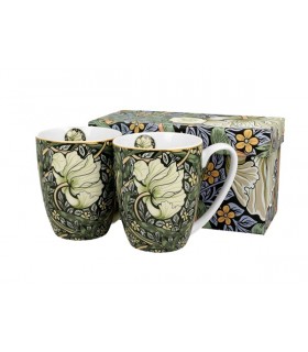 SET 2 MUGS 380ML W.MORRIS PIMPERNEL C2