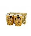 SET 2 MUGS 380ML KLIMT THE KISS ECRU C2