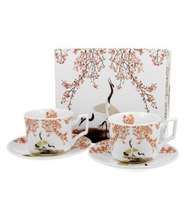 SET 2 TASSES EXPRESSO 100ML SAKURA & CRANES