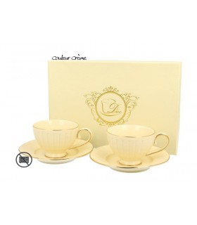 SET 2 TASSES EXPRESSO ECRU NINA 100ML