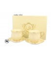 SET 2 TASSES EXPRESSO ECRU CLARK 100ML