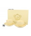 SET 2 TASSES EXPRESSO ECRU ICE CREAM 100ML