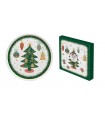 PLAT 26CM PORCELAINE AROUND CHRISTMAS TREE C2