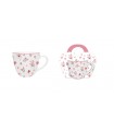 MUG 460ML VALENTINE COEURS PANIER SET DE 4