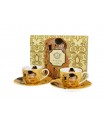 SET 2 TASSES EXPRESSO 100ML KLIMT THE KISS ECRU