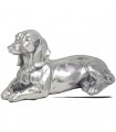 CHIEN TECKEL SILVER ART 25X12X13