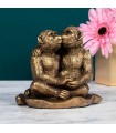 COUPLE SINGE FACON BRONZE 15X10X13.5