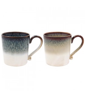 MUG REACTIVE GLAZE 400ML SET DE 2 ASS