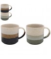 MUG REACTIVE GLAZE 400ML EMPILABLE SET DE 2 ASS