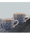 DEJEUNER 450ML REACTIVE GLAZE BLEU SET DE 2