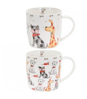 MUG CHIENS FAITHFUL FRIENDS 300ML SET DE 6