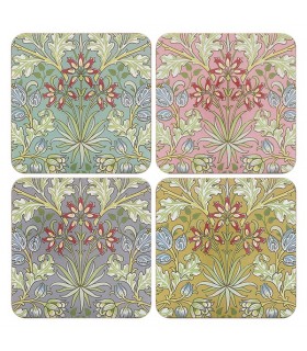 SET 4 COASTERS HYACINTH ASS 11X11 C4