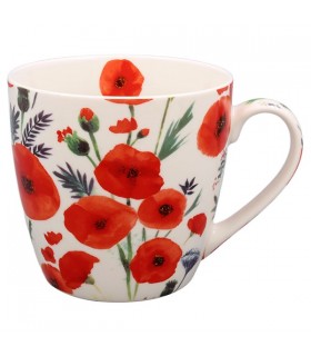 MUG DEJEUNER COQUELICOT 450ML SET DE 6