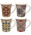 MUG LUSTRE TUSCANY 300ML SET DE 4 ASS