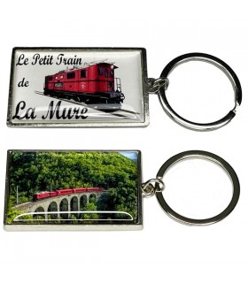 PORTE CLEFS RECTANGLE 2 FACES PERSONNALISE 3.2X8.8CM