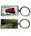 PORTE CLEFS RECTANGLE 2 FACES PERSONNALISE 3.2X8.8CM