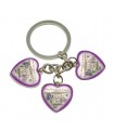 PORTE CLEFS COEURS PERSONNALISE 4X8.5CM C100