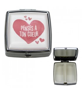 BOITE PILULES CARREE PENSES A TON COEUR C4