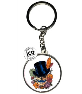 PORTE CLEFS ROND CRANE GENTLEMAN 3.5X9CM C12