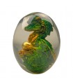 OEUF TRANSPARENT DRAGON OEUF VERT 7.5X5.5