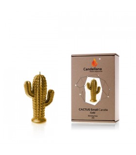 BOUGIE CACTUS GOLD 24H 14X10X4.7 C2