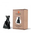 BOUGIE CHAT ORIGAMI NOIR MAT 35H 18X10X7.6