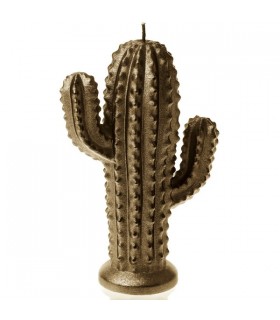 BOUGIE CACTUS BRASS 24H 14X10X4.7 C2