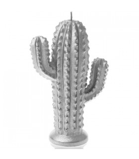 BOUGIE CACTUS SILVER 24H 14X10X4.7 C2